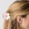 Metallic Flower Hair Clip