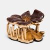 Metallic Flower Hair Clip