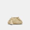 Metallic Thread Crochet Bucket Bag Metallic Thread Crochet Bucket Bag
