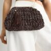 Metallic Thread Crochet Bucket Bag Metallic Thread Crochet Bucket Bag