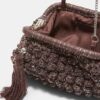 Metallic Thread Crochet Bucket Bag Metallic Thread Crochet Bucket Bag