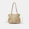 Metallic Thread Crochet Shopper Bag Metallic Thread Crochet Shopper Bag