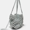 Metallic Thread Crochet Shopper Bag Metallic Thread Crochet Shopper Bag