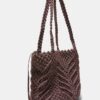 Metallic Thread Crochet Shopper Bag Metallic Thread Crochet Shopper Bag