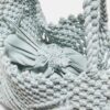 Metallic Thread Crochet Shopper Bag Metallic Thread Crochet Shopper Bag