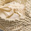 Metallic Thread Crochet Shopper Bag Metallic Thread Crochet Shopper Bag