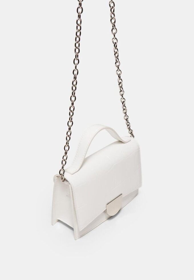 Mini Rigid Crossbody Bag with Coconut Effect
