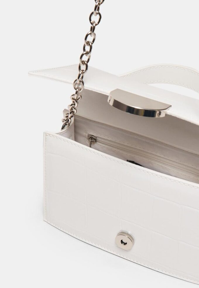 Mini Rigid Crossbody Bag with Coconut Effect