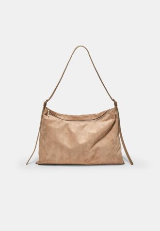 Mini Soft-Touch Shoulder Bag with Zips