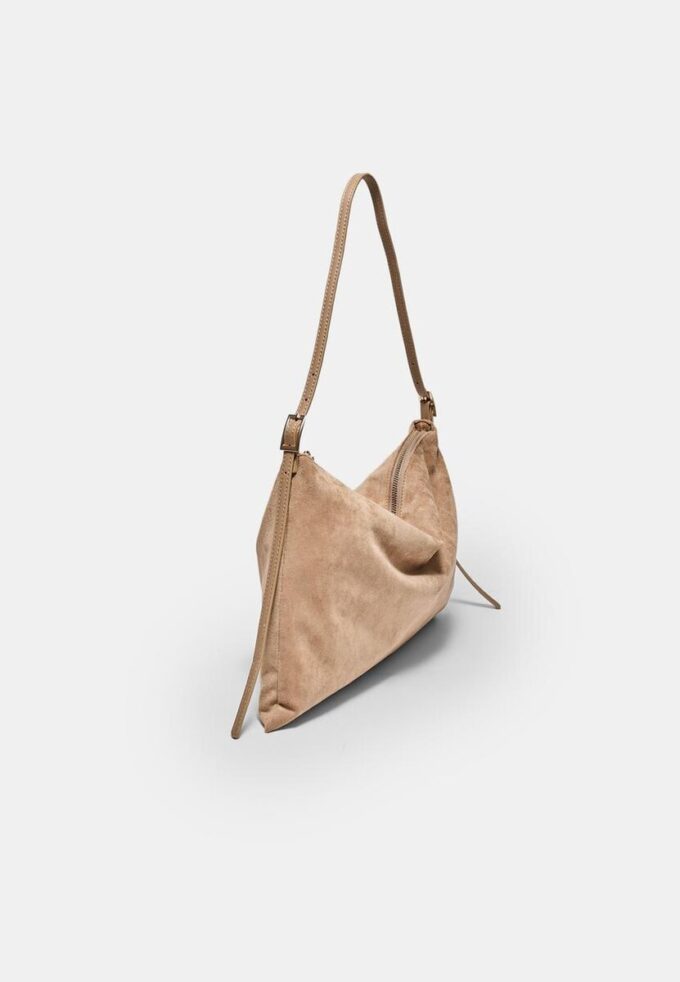 Mini Soft-Touch Shoulder Bag with Zips