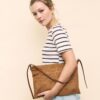 Mini Soft Touch Shoulder Bag with Zips