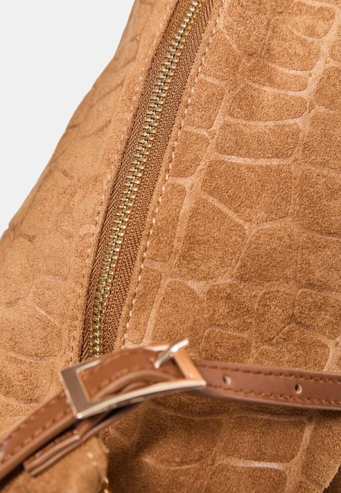 Mini Soft Touch Shoulder Bag with Zips