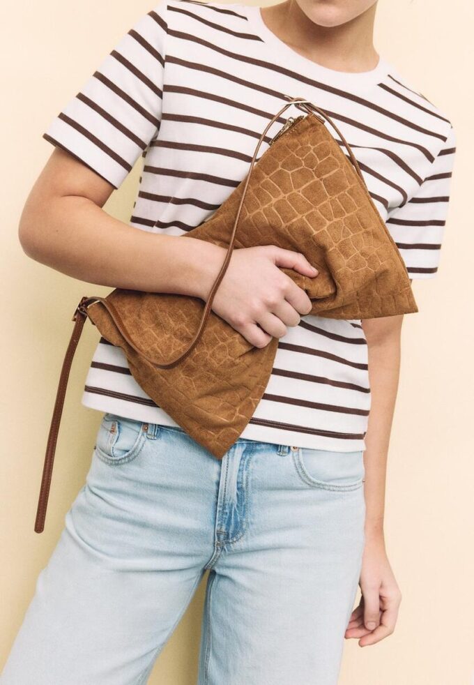 Mini Soft Touch Shoulder Bag with Zips