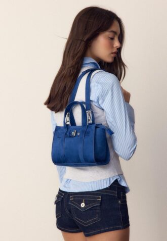 Mini Tote Bag with Buckle