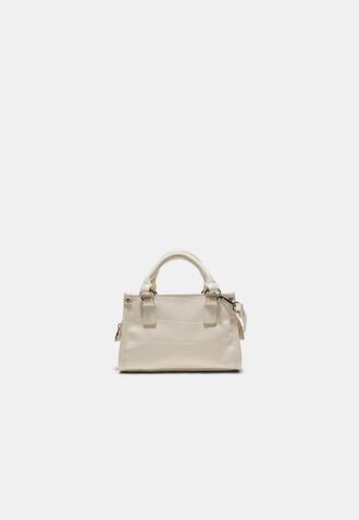 Mini Tote Crossbody Bag with Coconut Effect