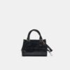 Mini Tote Crossbody Bag with Coconut Effect