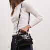 Mini Tote Crossbody Bag with Coconut Effect