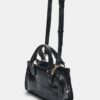 Mini Tote Crossbody Bag with Coconut Effect