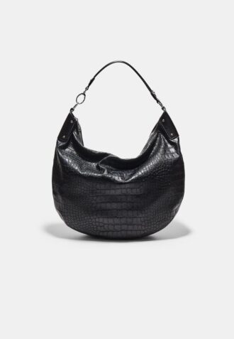 Mock Croc Hobo Shoulder Bag