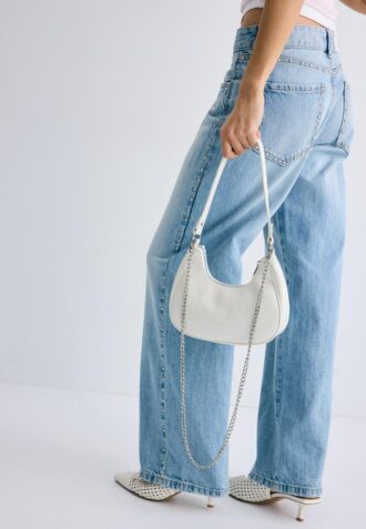 Moon Shoulder Bag with Chain Moon Shoulder Bag with Chain
