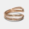 Multi Metallic Thread Rigid Bracelet