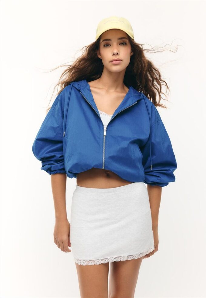 Nylon Hooded Jacket