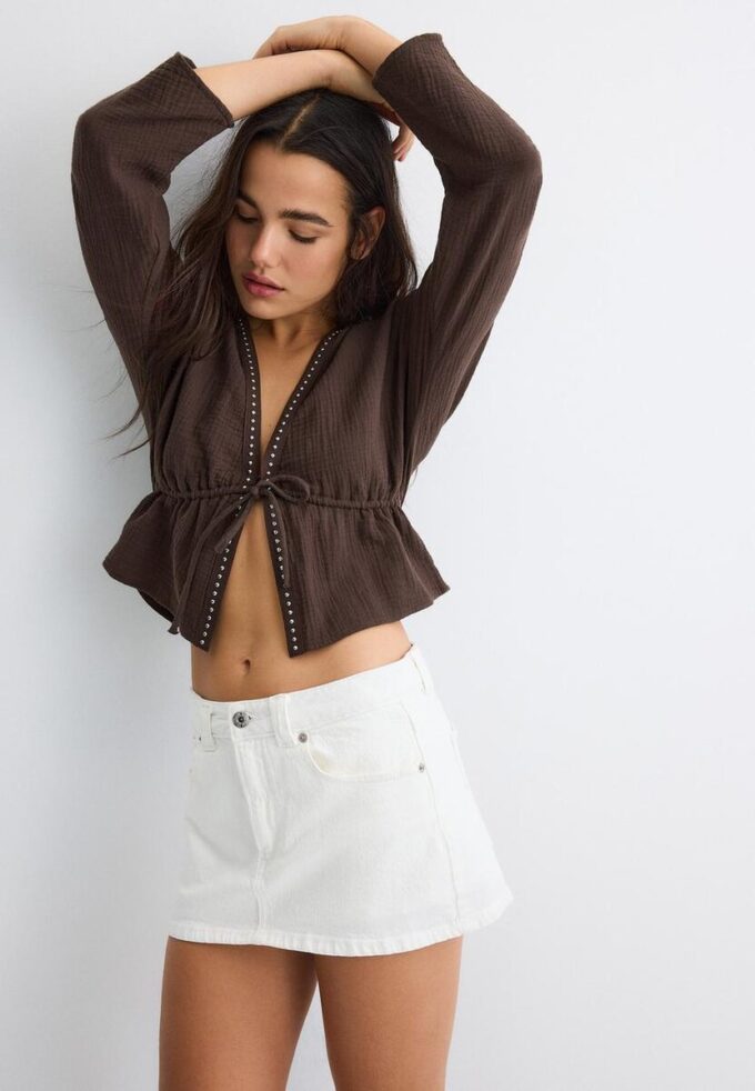 Open Studded Shirt