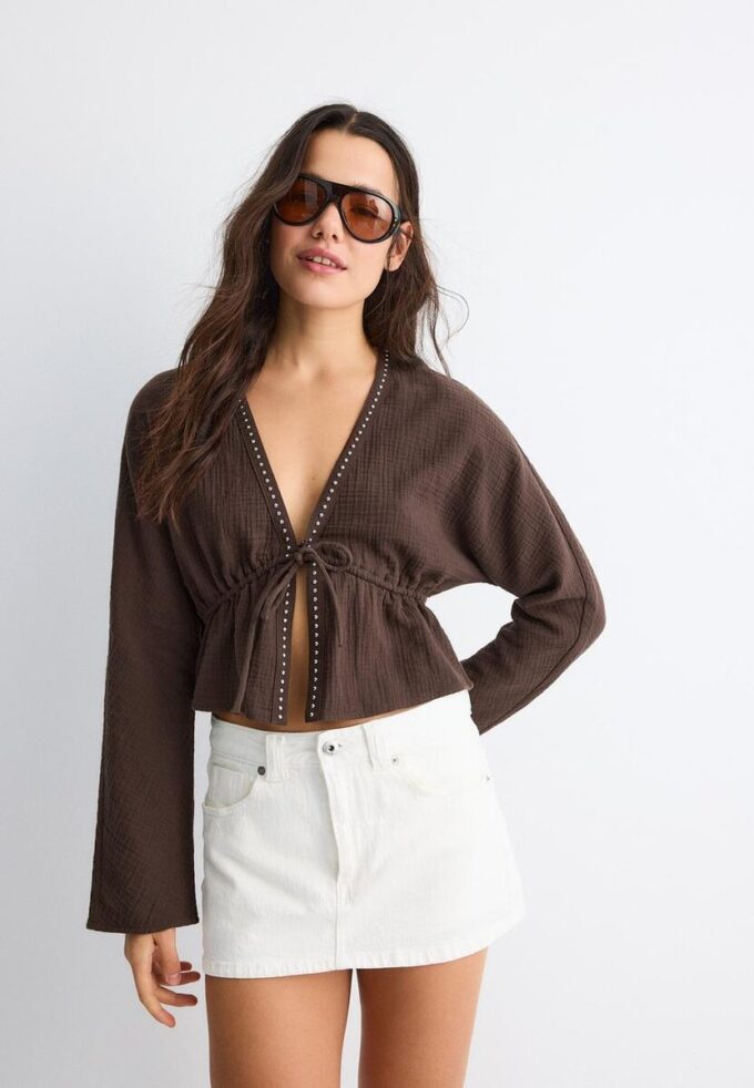 Open Studded Shirt