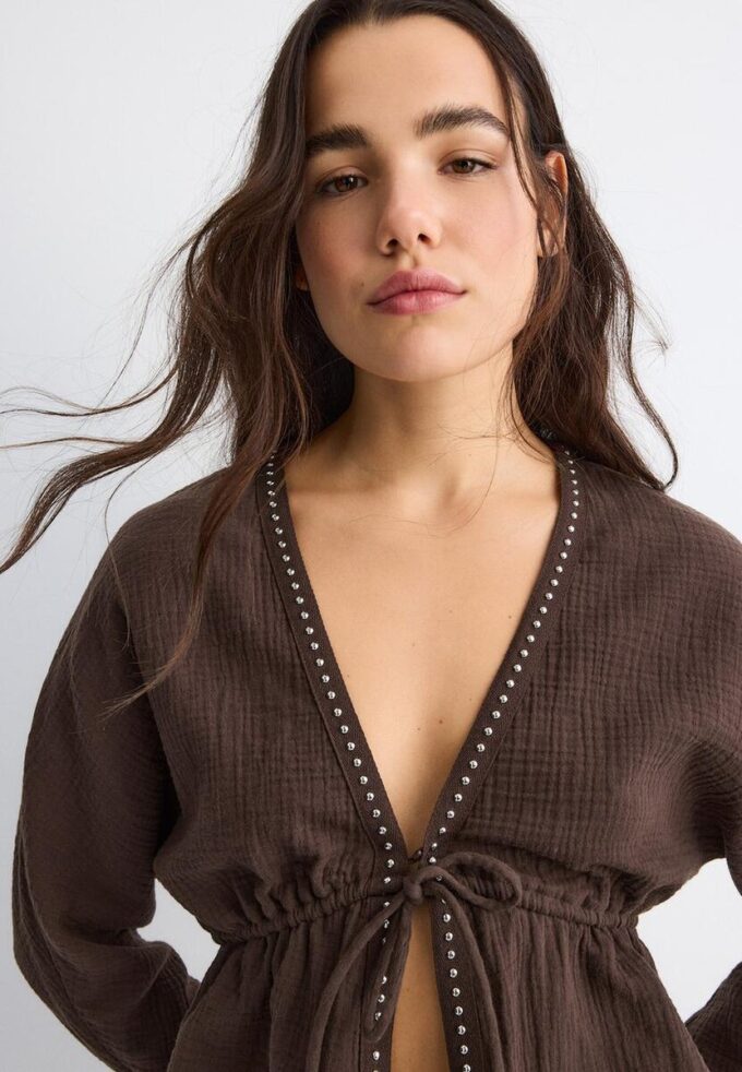 Open Studded Shirt