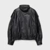 Oversize 100% Leather Flap Jacket
