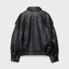 Oversize 100% Leather Flap Jacket