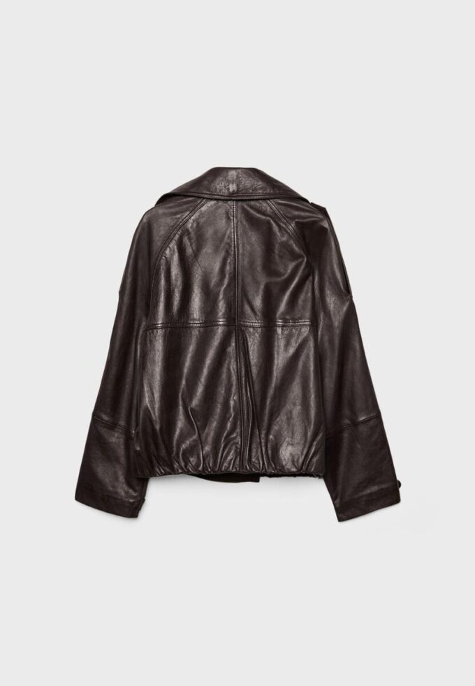 Oversize 100% Leather Trench Coat Oversize 100% Leather Trench Coat