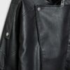 Oversize Faux Leather Lapel Jacket Oversize Faux Leather Lapel Jacket