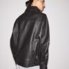 Oversize Faux Leather Lapel Jacket Oversize Faux Leather Lapel Jacket