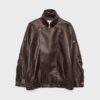 Oversize Faux Leather Lapel Jacket Oversize Faux Leather Lapel Jacket