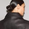 Oversize Faux Leather Lapel Jacket Oversize Faux Leather Lapel Jacket