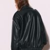 Oversize Leather Effect Biker Jacket Oversize Leather Effect Biker Jacket