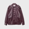 Oversize Leather Effect Biker Jacket