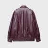 Oversize Leather Effect Biker Jacket