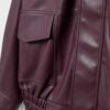 Oversize Leather Effect Biker Jacket