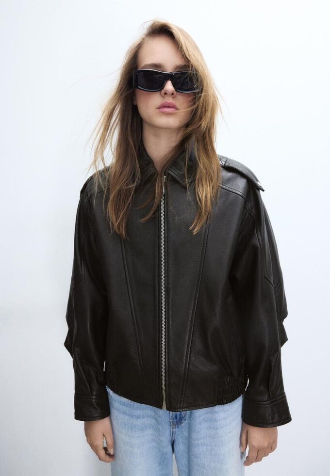 Oversize Leather Jacket Oversize Leather Jacket