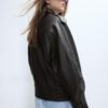 Oversize Leather Jacket Oversize Leather Jacket