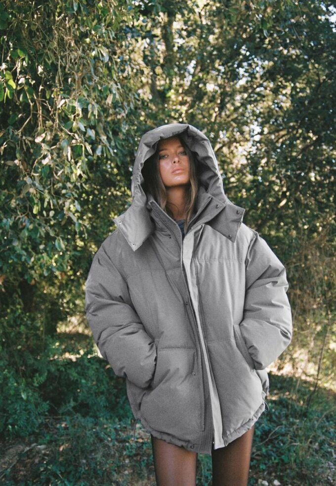 Oversize Padded Jacket with Hood Oversize Padded Jacket with Hood