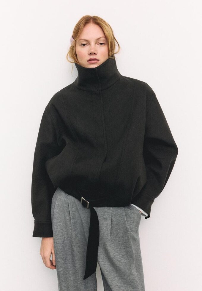 Oversize Soft-Touch Bomber Jacket Oversize Soft-Touch Bomber Jacket