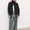 Oversize Soft-Touch Bomber Jacket Oversize Soft-Touch Bomber Jacket