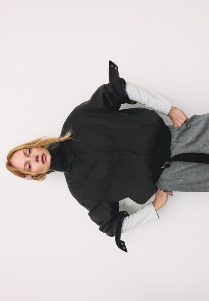 Oversize Soft-Touch Bomber Jacket Oversize Soft-Touch Bomber Jacket