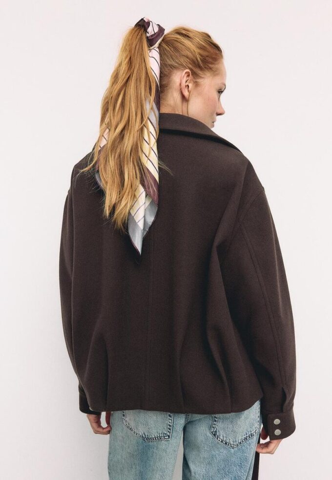 Oversize Soft-Touch Bomber Jacket Oversize Soft-Touch Bomber Jacket