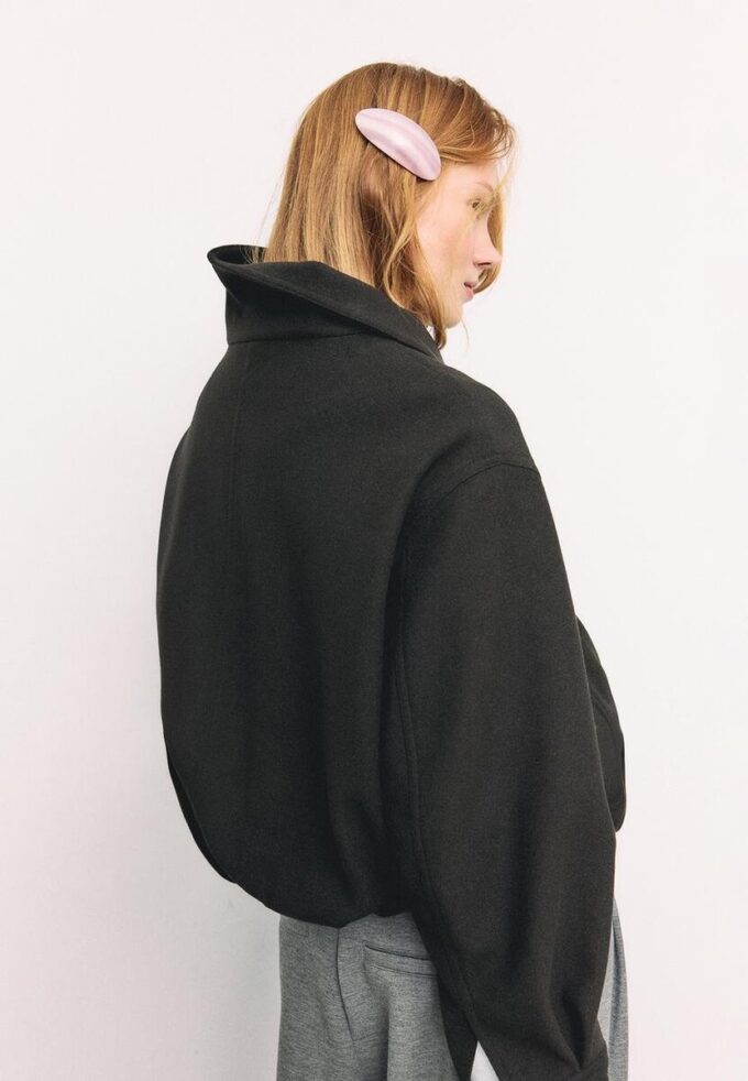 Oversize Soft-Touch Bomber Jacket Oversize Soft-Touch Bomber Jacket