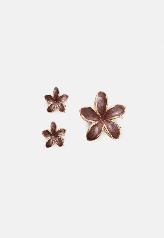 Pack of 3 Floral Hair Clips