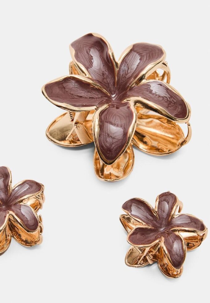 Pack of 3 Floral Hair Clips